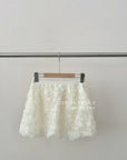 13V28 Floral ruched mini skirt