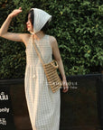 13V33 Sleeveless striped dress