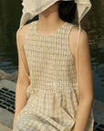 13V33 Sleeveless striped dress