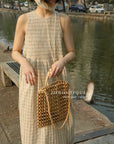 13V33 Sleeveless striped dress