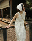 13V33 Sleeveless striped dress