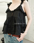 27a117- RUFFLE CAMI TOP