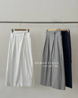 13q25 Long wide-leg pants with front overlay