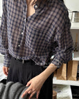 13a65 Summer-ready striped button-down shirt