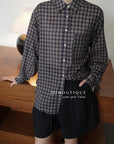 13a65 Summer-ready striped button-down shirt