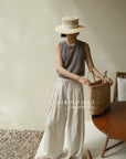13q28 Lightweight straight-leg pants for summer