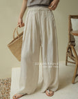 13q28 Lightweight straight-leg pants for summer