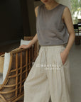 13q28 Lightweight straight-leg pants for summer