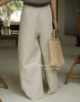13q28 Lightweight straight-leg pants for summer