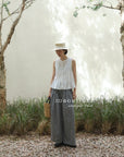 13q28 Lightweight straight-leg pants for summer