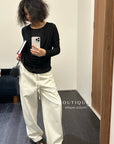 16a115 Basic layered off-shoulder top