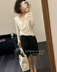 16a115 Basic layered off-shoulder top