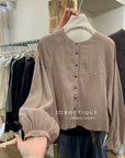 17a2 Basic short-sleeve silk-blend shirt