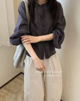 17a2 Basic short-sleeve silk-blend shirt