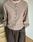 17a2 Basic short-sleeve silk-blend shirt