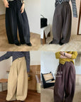 17q4 Straight-leg trousers with back elastic