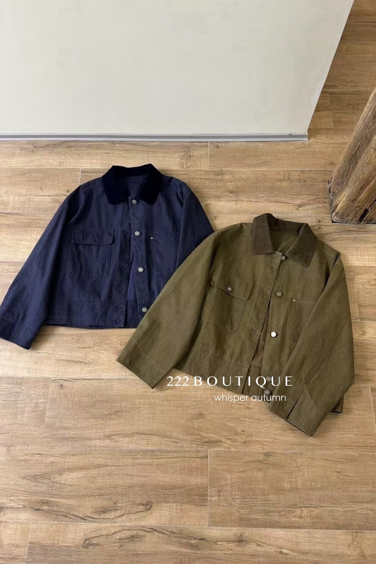 17a6 Fleece jacket with velvet collar