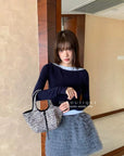 17v10 Tiered pleated mini skirt