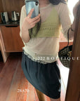 28a70 - SHEER KNIT CARDIGAN