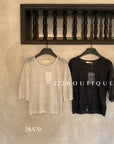 28a70 - SHEER KNIT CARDIGAN