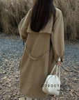 kakhi trenchcoat - 85a21
