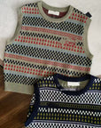 19a77 Patterned knit vest