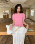 12a6 Basic cotton tee – summer candy colors