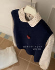 18a86 Polka-dot wool shirt