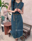 long jean dress