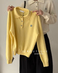 20a36 Cashmere knit polo