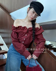 OFF- SHOULDER SHIRT - 11A37