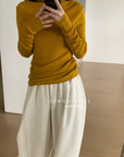 19a91 Basic cashmere turtleneck sweater