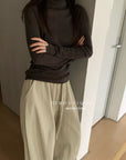 19a91 Basic cashmere turtleneck sweater