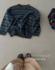 19a108 Cashmere striped sweater