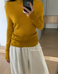 19a91 Basic cashmere turtleneck sweater