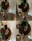 19a92 Suede shearling jacket