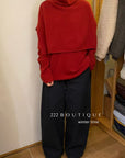 20a60 Double-layer cashmere top