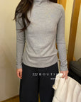 20a53 Thermal mock-neck top (3 cm collar)