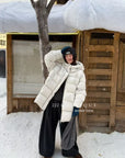 19a51 Long puffer coat