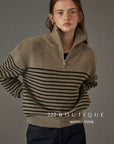 19a105 Cashmere striped sweater