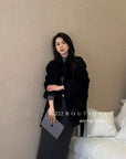 21a29 Mid-length notched-collar wool coat