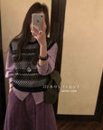 19a77 Patterned knit vest