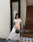 off-shoulder dress