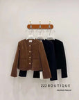velvet jacket in set - 85a10