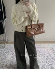18q30 Cashmere wool trousers with belt