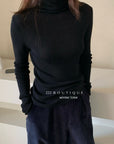 19a91 Basic cashmere turtleneck sweater