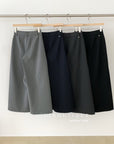 18q26 Poly wool straight trousers