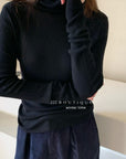 19a91 Basic cashmere turtleneck sweater