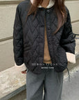 19a93 Fur-quilted puffer jacket