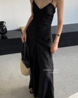 silk halter dress